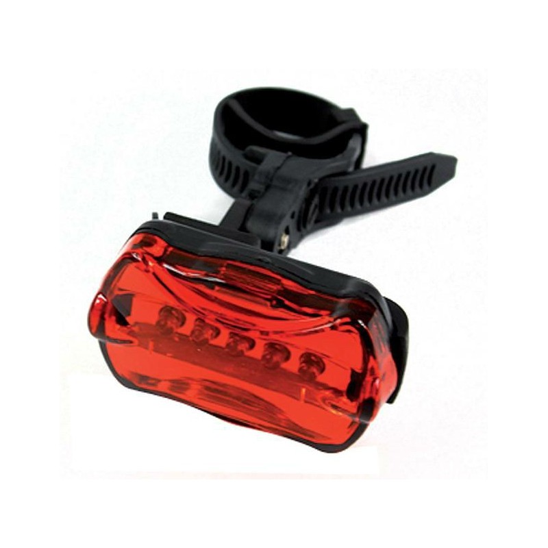 TORCIA A 5 LED ALTA LUMINOSITA' PER BICI - POSTERIORE