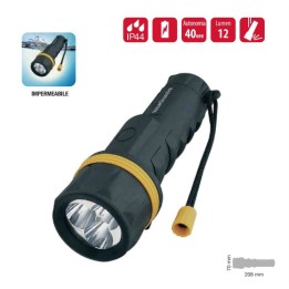 TORCIA LAMPADA A 3 LED 12 LUMEN RUBBER 2D