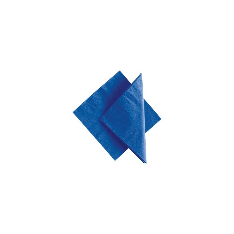 TOVAGLIOLI DOPPIO VELO BLU CM 34x34 TATTO