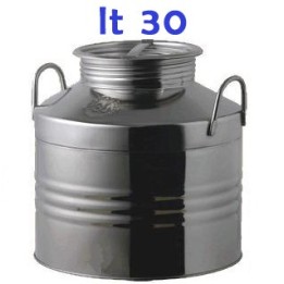 BIDONE OLIO INOX 4F LT 30 BASSO