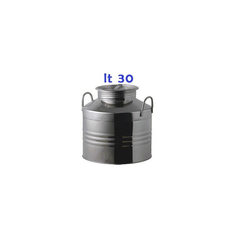 BIDONE OLIO INOX 4F LT 30 BASSO