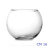 VASO IN VETRO A SFERA CM 16x13,5 H