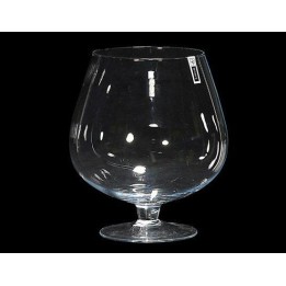 VASO IN VETRO COGNAC CM 22x19 H