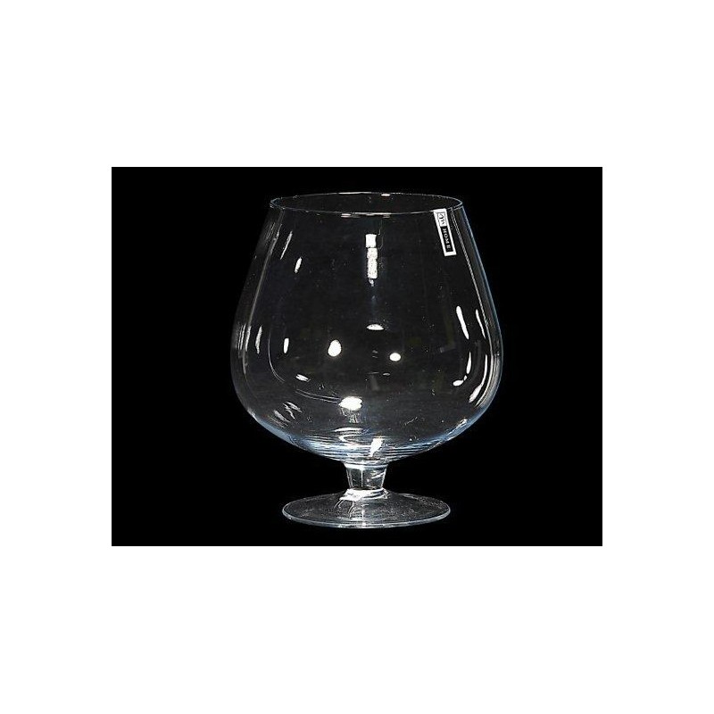 VASO IN VETRO COGNAC CM 22x19 H
