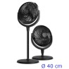 VENTILATORE SOFFIONE A PIANTANA REGOLABILE CON TELECOMANDO CM 40