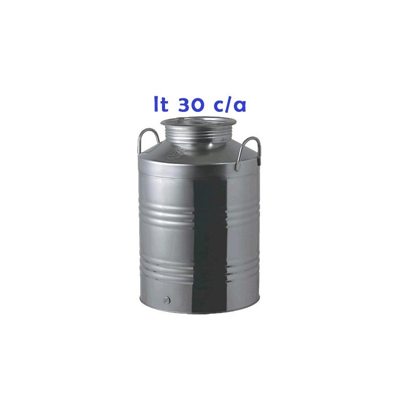 BIDONE OLIO INOX 4F LT 30 C/A