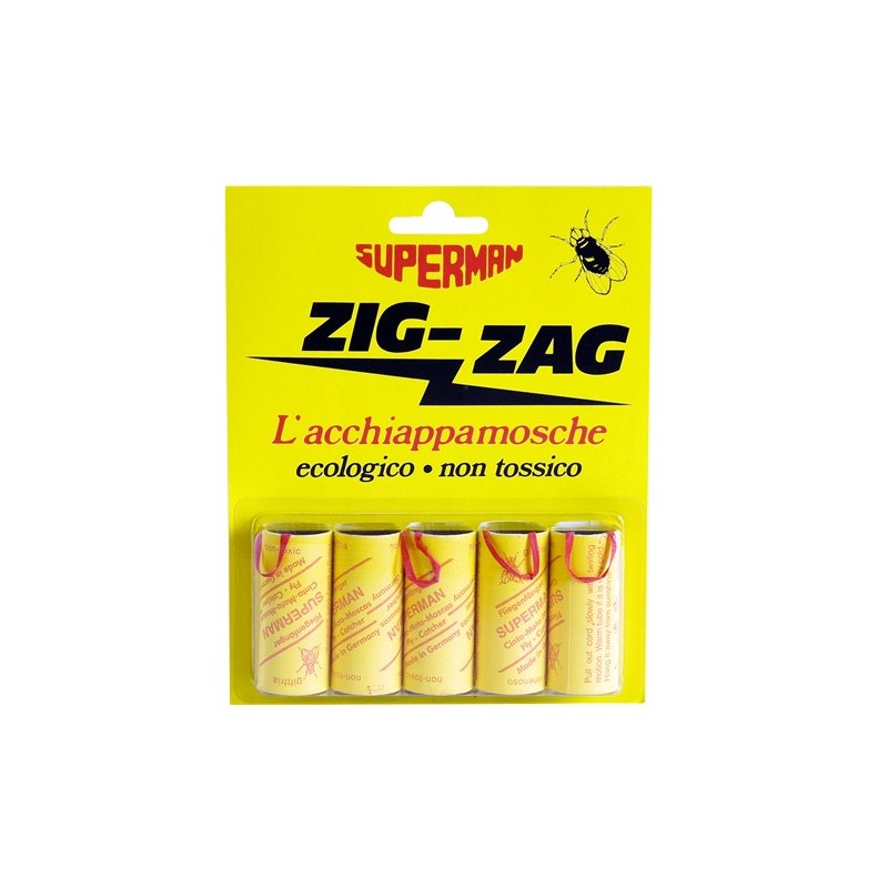 ACCHIAPPAMOSCHE SUPERMAN ZIG ZAG 5 Pz