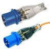 ADATTATORE INDUSTRIALE PER SPINA SCHUKO PRESSOFUSA 2 POLI + TERRA