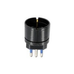 ADATTATORE SCHUKO 10 A NERO