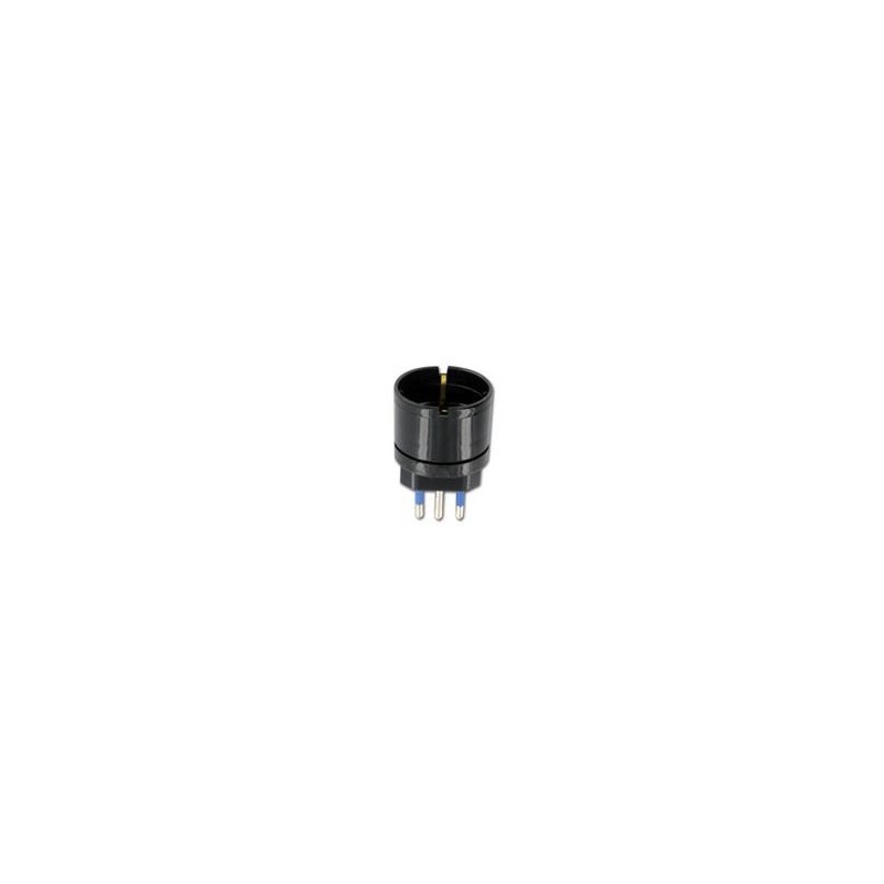 ADATTATORE SCHUKO 10 A NERO