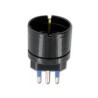ADATTATORE SCHUKO 10 A NERO