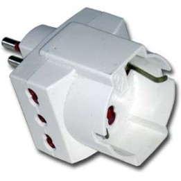 ADATTATORE TRIPLO SCHUKO 10A MASTER