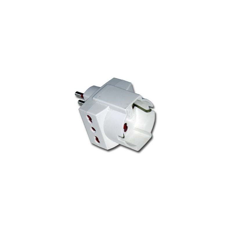 ADATTATORE TRIPLO SCHUKO 10A MASTER
