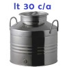 Bidone Olio Inox 30 Litri Basso 18/10 c/a - Contenitori Olio| RagStore