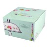 ALZATA IN VETRO PORTA DOLCI MOD. MACARON CM 32 CON COPERCHIO
