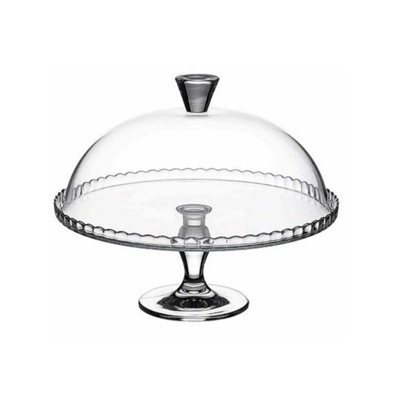 Alzata in Vetro Porta Torte Ø 32 cm con Coperchio | Ragstore