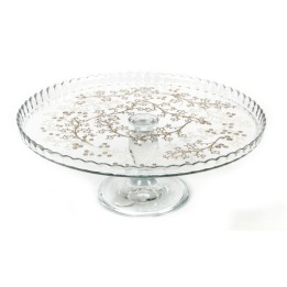 ALZATA IN VETRO PORTA DOLCI MOD. PATISSERIE CM 32 DECORATA
