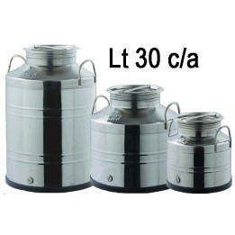 BIDONE OLIO INOX 4F LT 30 C/A SALDATO