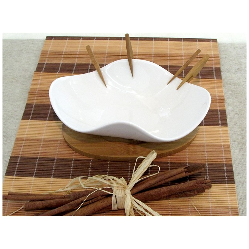ANTIPASTIERA CERAMICA ONDULATA CM 21