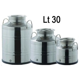 BIDONE OLIO INOX 4F LT 30 SALDATO