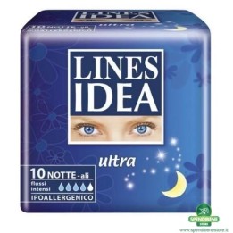 ASSORBENTI LINES IDEA ULTRA NOTTE C/ALI Pz 14