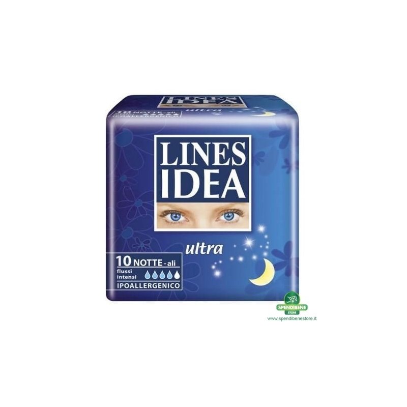 ASSORBENTI LINES IDEA ULTRA NOTTE C/ALI Pz 14