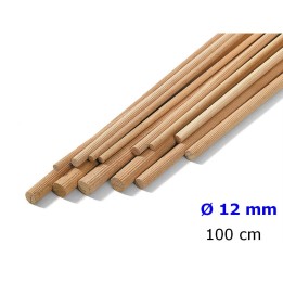 ASTA SPINA LEGNO ZIGRINATA CM 100 x 12 MM