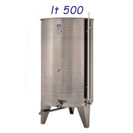 BOTTE INOX NESTORE C/PIEDI SALDATI Lt 500