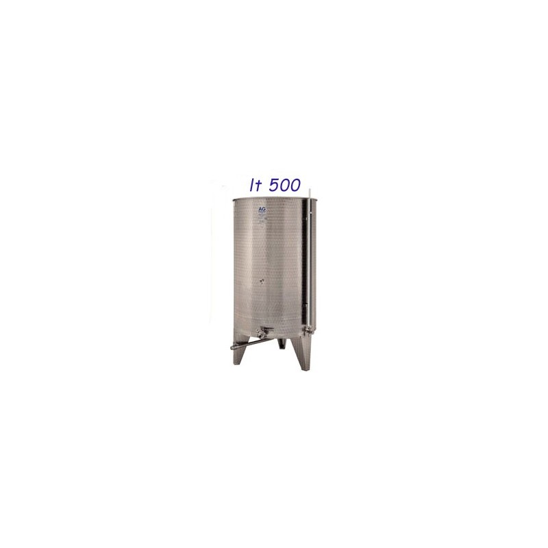BOTTE INOX NESTORE C/PIEDI SALDATI Lt 500