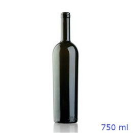 Bottiglia in vetro Bordolese Conica da 750 ml per vino rosso -RagStore