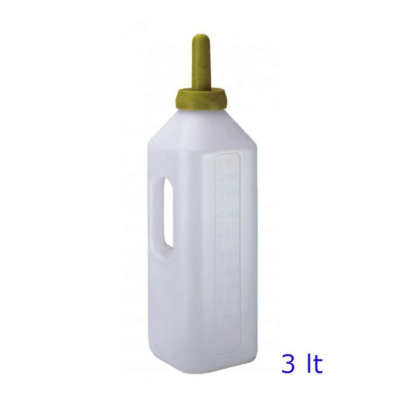 Bottiglia con Biberon Vitelli 3 Lt - Allevamento | RagStore