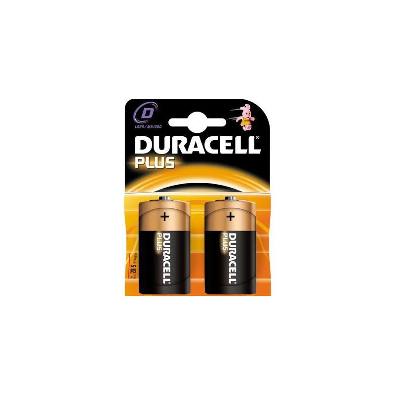 BATTERIA DURACELL TORCIA LR20 PLUS POWER Pz 2
