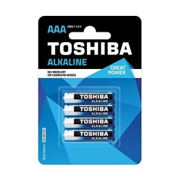 BATTERIA TOSHIBA ALCALINE MINISTILO LRO3 AAA 4 Pz