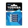 BATTERIA TOSHIBA ALCALINE MINISTILO LRO3 AAA 4 Pz