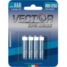 BATTERIA VECTOR SUPER ALCALINE MINISTILO LR03 AAA 4 Pz