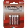BATTERIA VECTOR ULTRA DURATA MINISTILO R03 AAA 4 Pz