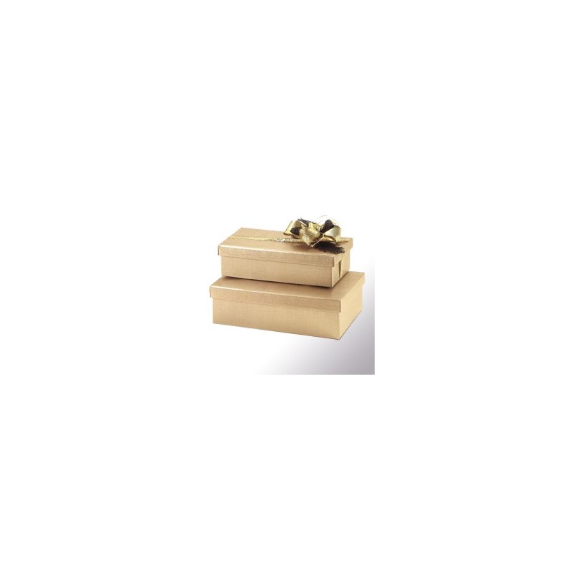 BAULE CARTONE AVANA CON COPERCHIO CM 38,5x30x14