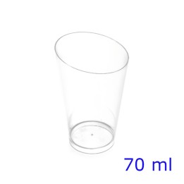 BICCHIERE FINGER-FOOD CONICO ALTO 70 CC 25 Pz TRASPARENTE