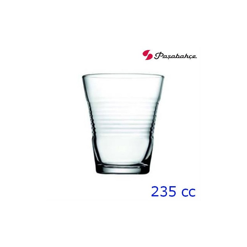 BICCHIERE IN VETRO PER ACQUA MOD. VITA CC 235 Pz 6