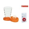 BICCHIERE TASCABILE GRANDE CON PORTA PILLOLE