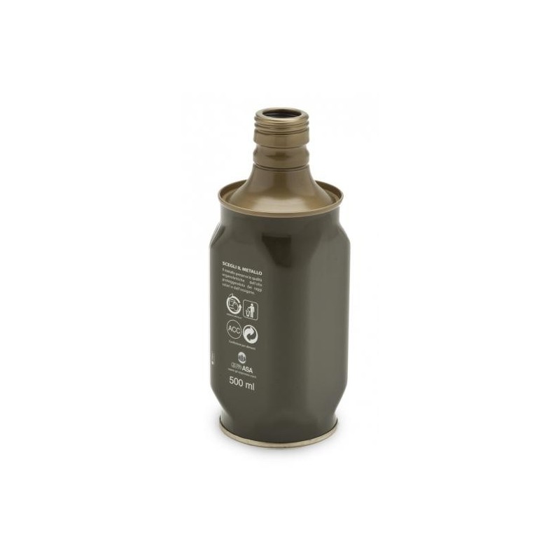 BOTTIGLIA METALLO COLOMBO QUADRATA 500 ml