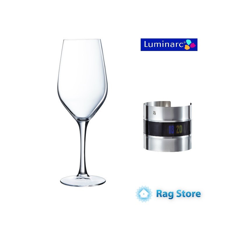 BICCHIERI VINO HERMITAGE 35 CL LUMINARC + TERMOMETRO