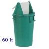 BIDONE BASCULANTE Lt 60 VERDE