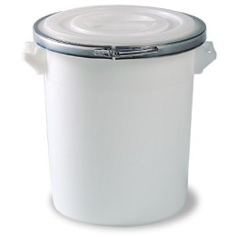 BIDONE C/CHIUSURA ERMETICA Lt 50 BIANCO
