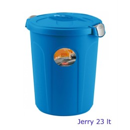 BIDONE CHIUSURA ERMETICA JERRY Lt 23 BLU