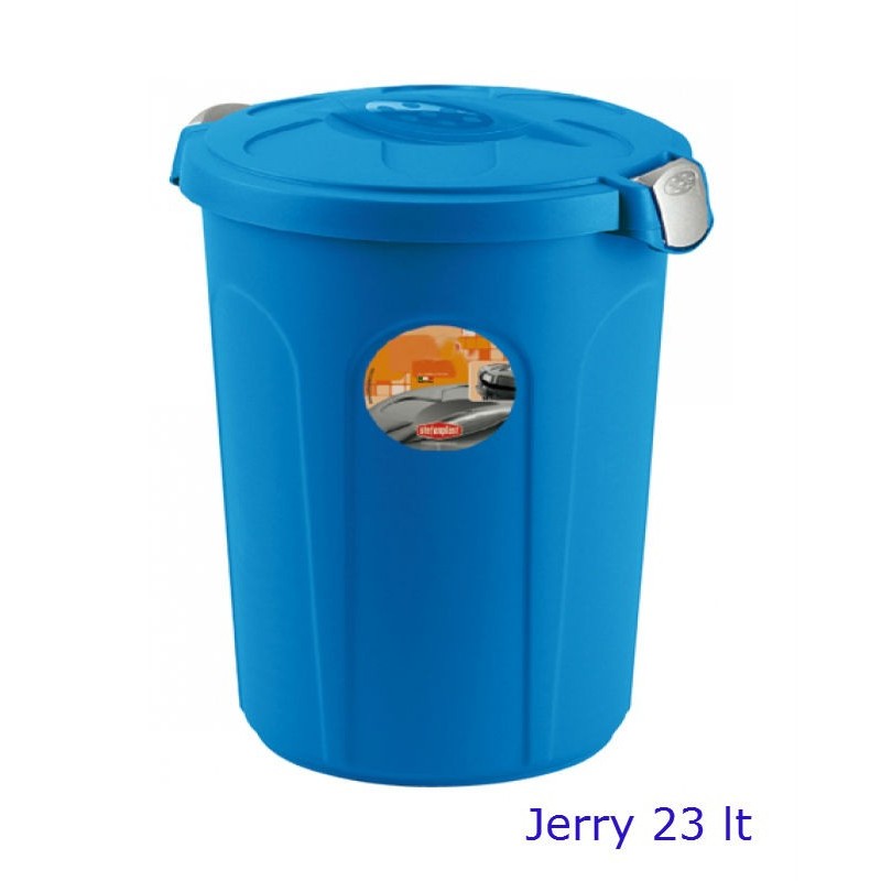 BIDONE CHIUSURA ERMETICA JERRY Lt 23 BLU