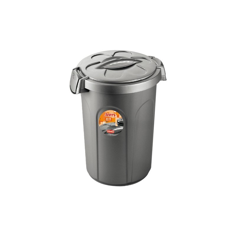 BIDONE CHIUSURA ERMETICA JERRY Lt 23 SILVER