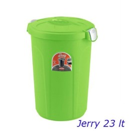 BIDONE CHIUSURA ERMETICA JERRY Lt 23 VERDE
