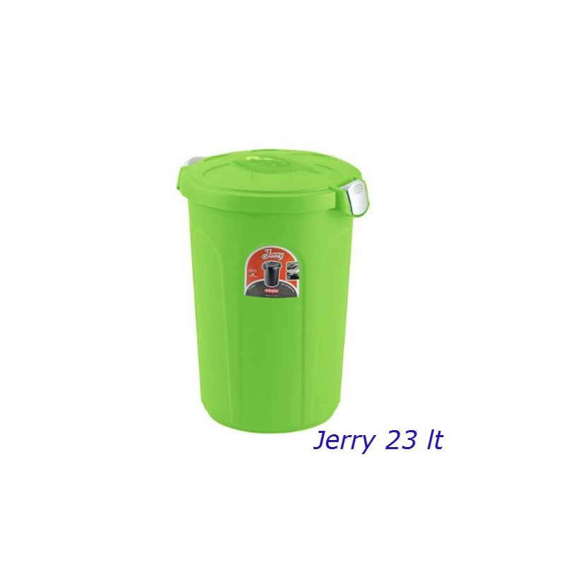 BIDONE CHIUSURA ERMETICA JERRY Lt 23 VERDE