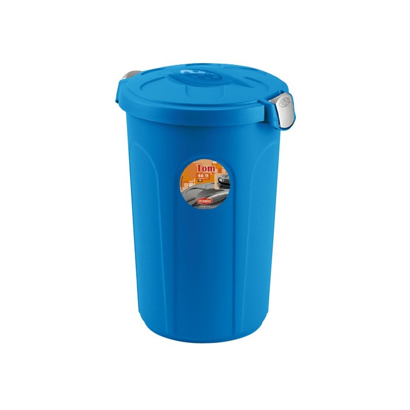 BIDONE CHIUSURA ERMETICA TOM Lt 46 BLU